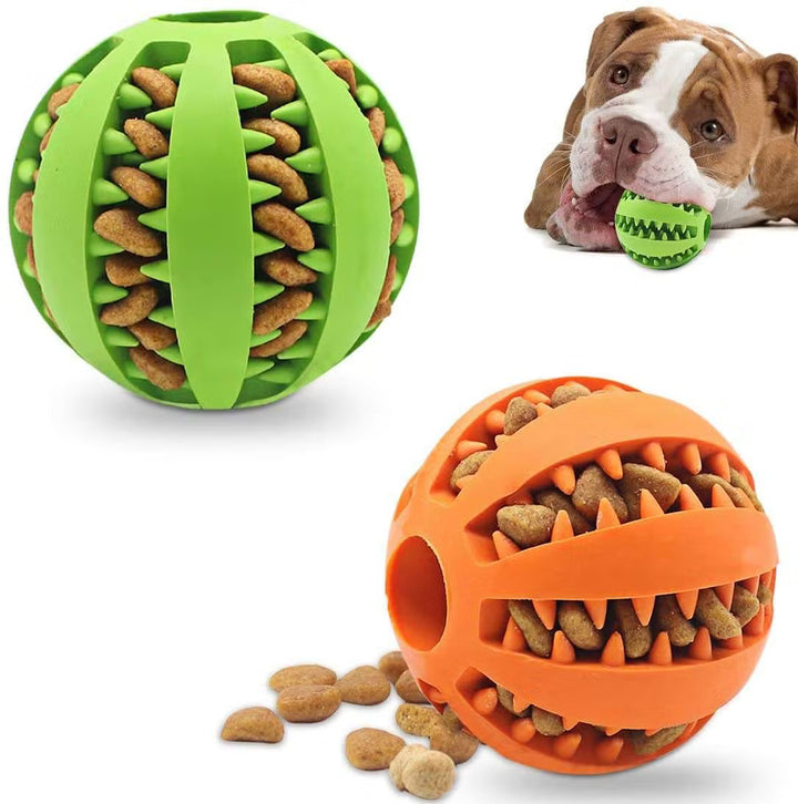 Pet Slow Feeder Dog Toy Cute Funny Rubber Ball for Interactive Treat Dispensing Play Daily