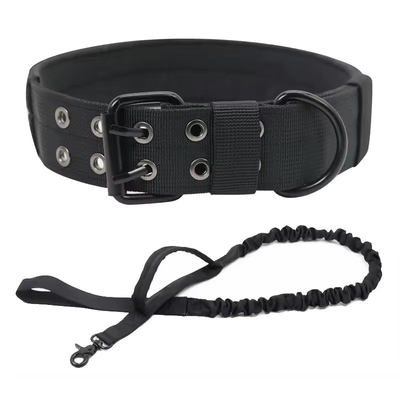 Nylon Anti-Grind Dog Leash Collar for Strong Secure Training Walking Adjustable Comfortable Durable Pets Daily